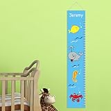 Personalized KidsキャンバスGrowth Chart – カスタマイズ高さチャート – Under The Sea