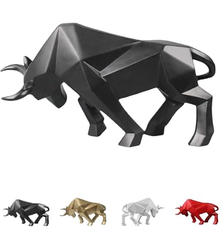 Amazon.co.jp: 小さな彫刻牛の角の壁掛け装飾3D動物の彫刻の置物