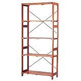 アイリスオーヤマ ラック 木製 ウッディラック 幅83.5×奥行35×高さ179cm ブラウン WOR-8318