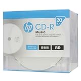 hp(ヒューレット・パッカード) 音楽用CD-RA ホワイト・ディスク(スリムケース) 20枚