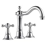 Brizo 65338LF-PC Tresa Bathroom Faucet Double Handle Widespread with Metal Cross Handles, Chrome by 