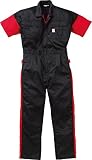 (カンサイユニフォーム) Kansai uniform半袖つなぎ 山本寛斎 カラーライン ab-KM-257 ブラック Ｌ