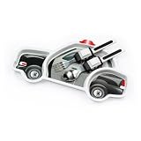 Urban Trend Funwares Police Car Dinner Set: Kids Dishwasher Safe Dining Plate and Utensils by FunWar