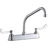 エルケイlk810ha08t4 Ada 8 "センターセットExposedデッキ食品サービス蛇口with 8 " Reac、 2.2 GALLON PER MINUE LK810HA08T4 1