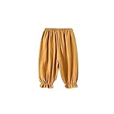 Pojour ベビーロングパンツ 夏 女の子服 かわいいロングパンツ キッズお出かけ服 ガールズロングパンツ 赤ちゃん 幼児 子供服 キッズ服 綿 73-110CM