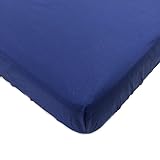 One Grace Place Jazzie Jungle Boy Crib Sheet, Navy Blue by One Grace Place