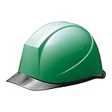 [ミドリ安全] ヘルメット 作業用 PC製 クリアバイザー レインガード SC11PCL RA KP付（αライナー） グリーン/スモーク