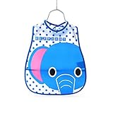 防水漫画赤ちゃんよだれかけ唾タオル漫画餌バンダナ,0-3 年 (象)