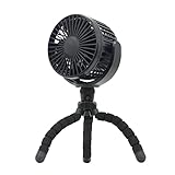 トップランド 卓上扇風機 デスクファン どこでもFAN ホーム & カー 9cm 4枚羽 角度調節 固定アーム 付属 (風量3段階) 3電源対応 (AC + USB + 別売乾電池) ブラック SF-DF28BK