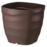 大和プラスチック 鉢・プランター フレグラースクエアポット 28型 大きめサイズ ダークブラウン 奥行28×高さ26×幅28cm