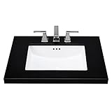 MAYKKE Bristol Ceramic Undermount Sink in White [並行輸入品]