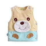 Multifitベビーソフトベルベット暖かいベスト幼児キュートBear側開口部Thickウエストコートベスト US サイズ: S カラー: ブルー