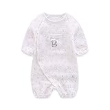 Boo.Kabee 犬いろいろ水玉柄 ベビー服 秋冬 新生児 カバーオール 50-60cm BKB854H (グレー)