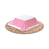 カジュアルホワイトこたつ【-Soneca-ソネカ（正方形・75cm幅）】（こたつテーブル+掛布団＋丸ラグの3点セット）Bセット