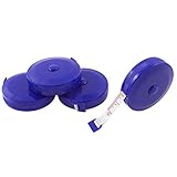 uxcell　メジャー　測定テープ　プラスチック製ガラス繊維製　ポータブルコンパクト　150cmスケール　四個入り