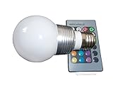 niceeshop(TM) 3W E27 16変更カラーマルチカラー省エネRGB 　LED電球(リモコン付き)