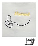 MOMENT(モーメント) No.1 Smile ロンパース S (70) オリジナル 名入れ刺繍 70,NAVY