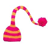 QIAONAI 赤ちゃん　撮影小道具　ニット帽　毛糸 ロングテール　ボール　クリスマス　コスチューム　新生児 可愛い 　ベビー用 寝相アート　撮影用 大注目 ベビー・赤ちゃん 新生児 記念撮影 ギフト