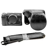 プロテクティブPUレザーカメラケース 互换Fujifilm X-A3・X-A5・X-A10対応 調整可能ショルダーストラップ付き