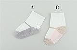 ベビーソックス　１０-１2cm 0歳-4歳くらい 選べる2色 滑り止め付き カラー無地　ベビー靴下 男女兼用 男の子用　女の子用 赤ちゃん 靴下 2点セット 梱包 できます