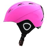 BeBeFun Toddler Kids Ski Snowbroad Skate Sports Helmet for Boys and Girls with Mini Visor-Pink [並行輸入