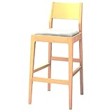 オリバー ダイニング ハイカウンターチェア 木製 ビニールレザー張り ナチュラル×ホワイト (S・CW-5060・NA・ST+AL-04A)