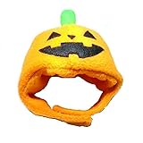 犬猫用コスプレ ハロウィンかぼちゃのかぶりもの（帽子） (S：22～28cm)