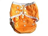 One Size Fit Most - Diaper Covers for Prefolds/Regular Inserts MINKY - ORANGE by BubuBibi [並行輸入品]
