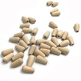Kissteether 100pcs 木製のTeether 20mm * 10mm（0.79 '' 0.39 ''）木製のEcofriendly水滴ビーズストライプ型DIYアクセサリービーズ看護玩具 