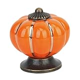 SODIAL(R)可愛い引き出しプルノブ　キャビネット　ドアハンドルノブ　オレンジ色