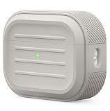 【elago】 AirPods Pro2 対応 ケース 耐衝撃 傷 防止 シリコン カバー Lightning USB-C ワイヤレス充電 MagSafe 対応 [ Apple AirPods Pro 2 アップル エアポッツプロ2 第2世代 対応 ] ARMOR BASIC CASE ストーン