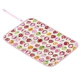 わくわくお食事タイムのベビーランチョンマット・シート　スイートストロベリーコレクション（スケアー地・アイボリー）　B0602600　日本製