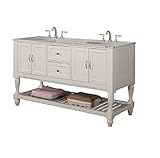 Direct洗面化粧台シンク5060d10-wwcミッションTurnlegダブルVanity 60 Inch ホワイト 5060D10-WWC 1