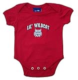 Arizona Wildcats Infant Onesieサイズ0 – 3ヶ月NCAA本物のボディスーツ – Lil ' Wildcatレッド