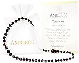 Amber Teething Necklace for Babies (Unisex) - Anti Flammatory, Drooling & Teething Pain Reduce Prope