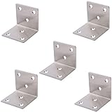 直角ブラケット 5個セット 棚受け金具 40 * 40mm L字型 ステンレス ブラケット 30個ネジ