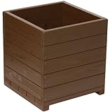 Welcome wood　大型鉢　１５号ウッドプランターEHD15-CB　鉢カバーとしても使用できます　　　容量・約73リットル