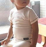StudioPOPPOオーガニックコットン 半袖Ｔシャツ（アイレット生地・ナチュラル）70㎝