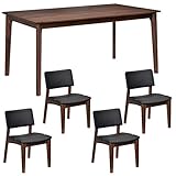 タマリビング ダイニングセット ウォルナット 【5点セット】 テーブル幅150 ダイニングテーブル おしゃれ 北欧 天然木 無垢 胡桃 50003432-37 5点入