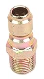 Forney 75136 Pressure Washer Accessories, Quick Coupler Plug, 3/8-Inch Male NPT, 4,200 PSI [並行輸入品]