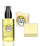 PoCat 猫用シャンプー 無添加石けん オーガニック 低刺激 天然由来成分 全猫種用 石けん：80g　ケアオイル：1本