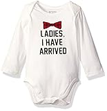 The Children's Place Baby Bodysuit Talker Arrived/White 9-12 Months [並行輸入品]
