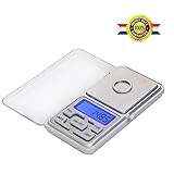 改良版 携帯タイプはかり ポケットデジタルスケール(秤) 0.01g-200g精密 業務用(プロ用) デジタルスケール 風袋引き機能 計数機能[1年間の保証付き]