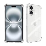 Wekrsu 対応 iPhone 16 Plus ケース iphone16plus 軽量 ケース クリア 米軍MIL規格取得/黄変防止/四隅强化保護カメラ保護/Qi無線ワイヤレス充電 アイフォン16 プラス TPU カバー