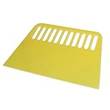 uxcell パテスクレーパー　プラスチック製ライトイエロー　梯形　スペアパーツ　壁紙　12cm幅　18×12x 0.3cm