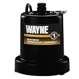 WAYNE TSC160 1/6 HP Reinforced Submersible Thermoplastic Water Removal Pump with 3/4 in. Discharge [