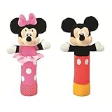 Mickey and Minnie Baby Chime & Crinkle Rattles by Kids Preferred [並行輸入品]