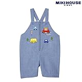 [ミキハウス] MIKIHOUSE 【ミキハウス(ベビー)】 車でブッブー オーバーオール (70cm・80cm・90cm) 42-3301-351 ブルー 80cm