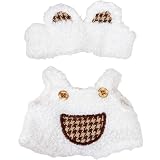 ぬいぐるみ用くま耳ヘッドバンド&サロペットセット【20cm用】 [並行輸入品]