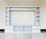 【予約販売6月下旬入荷予定】CD DVD オーディオ収納 テレビ台 60インチ TV台 テレビラック ゲート型AVボード ホワイト NCH3010WH